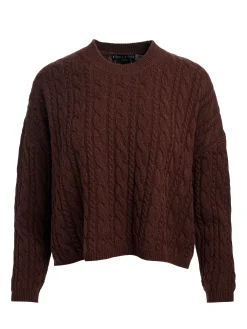 Alice and Olivia PULLOVERS*CECILIE CASHMERE CABLEKNIT PULLOVER