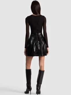 Alice and Olivia MINI*CHARA VEGAN MINI DRESS
