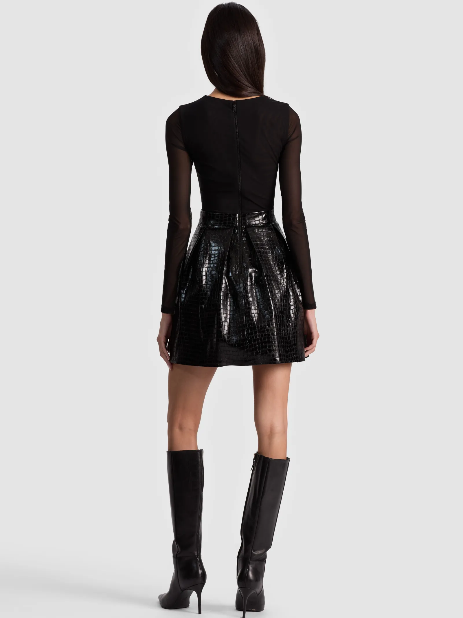 Alice and Olivia MINI*CHARA VEGAN MINI DRESS