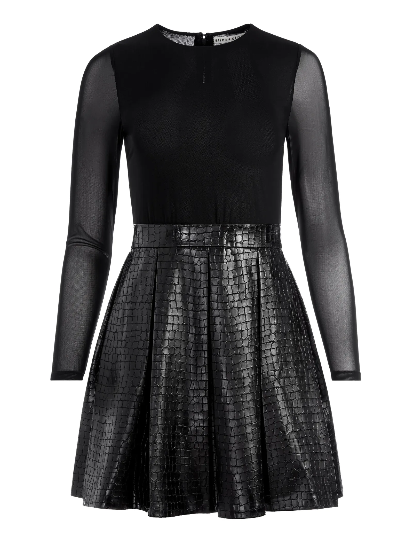 Alice and Olivia MINI*CHARA VEGAN MINI DRESS