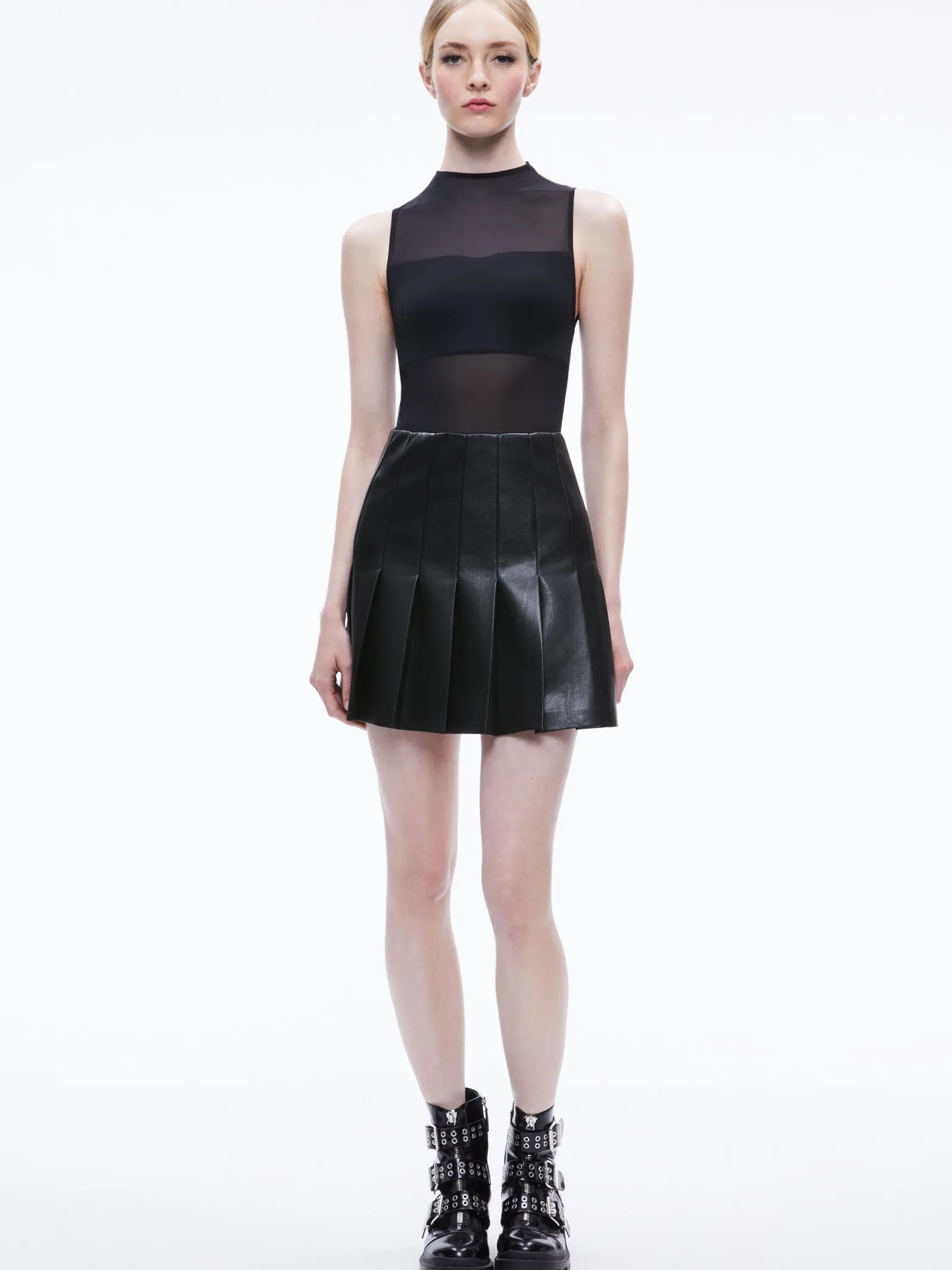Alice and Olivia MINI*CHARA VEGAN MINI DRESS