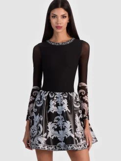 Alice and Olivia MINI*CHARA VEGAN MINI DRESS