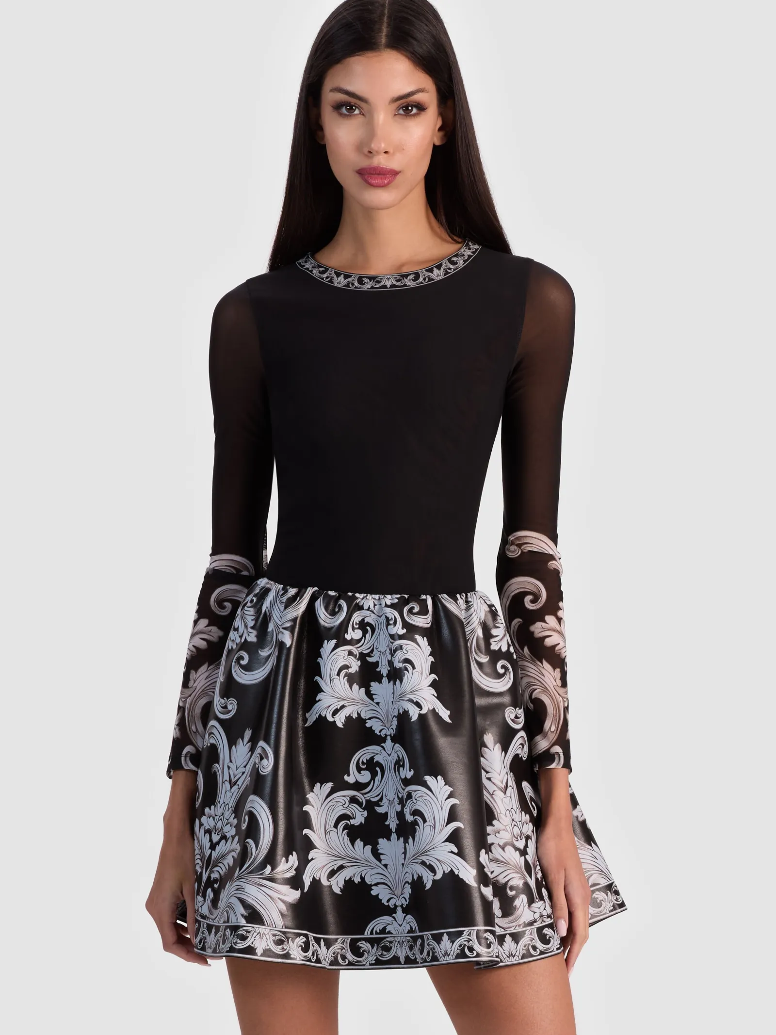 Alice and Olivia MINI*CHARA VEGAN MINI DRESS
