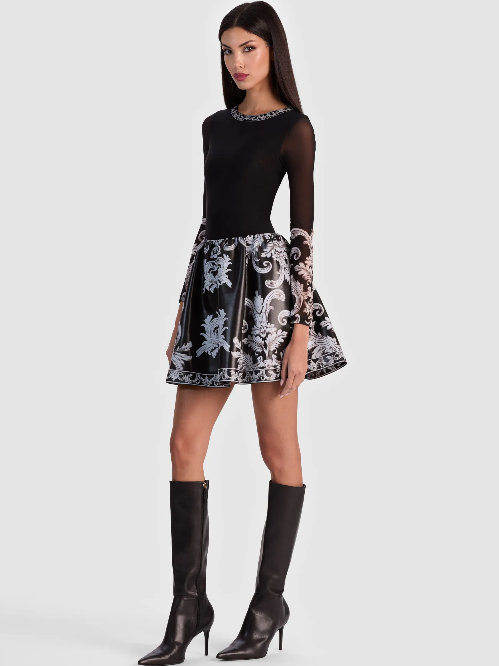 Alice and Olivia MINI*CHARA VEGAN MINI DRESS