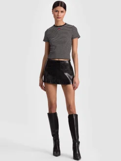 Alice and Olivia T-SHIRTS*CINDY CROPPED TEE