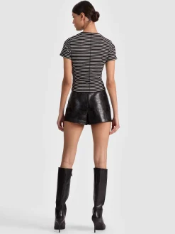 Alice and Olivia T-SHIRTS*CINDY CROPPED TEE
