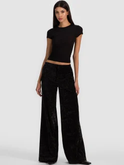 Alice and Olivia WIDE LEG*CONOR CLEAN WAIST TROUSER