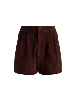 Alice and Olivia ANDREW PANT|JADE MESH BUTTON DOWN*CONRY SUEDE SHORT