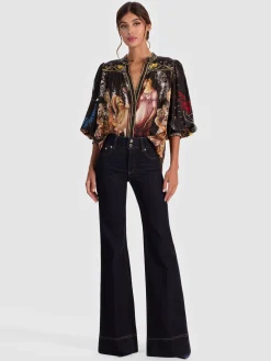 Alice and Olivia BLOUSES*CORA BUTTON DOWN BLOUSE