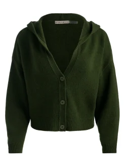 Alice and Olivia CARDIGANS*COREY HOODED CASHMERE CARDIGAN