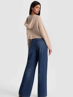 Alice and Olivia CARDIGANS*COREY HOODED CASHMERE CARDIGAN