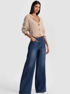 Alice and Olivia CARDIGANS*COREY HOODED CASHMERE CARDIGAN