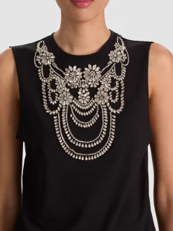 Alice and Olivia TANKS*DEDE EMBELLISHED TANK