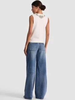 Alice and Olivia TANKS*DEDE EMBELLISHED TANK