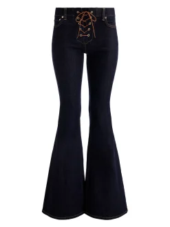 Alice and Olivia JEANS*DELILAH LACE UP JEAN