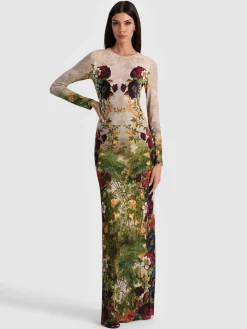 Alice and Olivia MAXI*DELORA MAXI DRESS