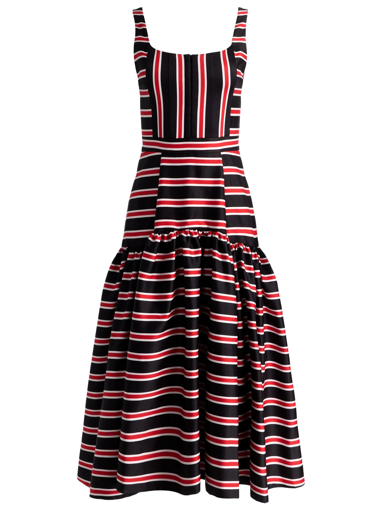 Alice and Olivia MIDI*DIANA STRUCTURED MIDI DRESS