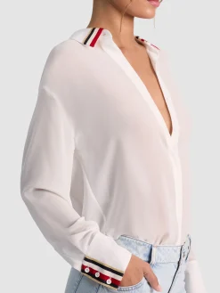 Alice and Olivia BLOUSES*DIMITRA OVERSIZED BUTTON DOWN