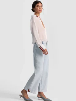 Alice and Olivia BLOUSES*DIMITRA OVERSIZED BUTTON DOWN