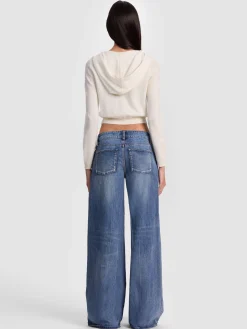 Alice and Olivia CARDIGANS*DOLLIE CASHMERE ZIP-UP HOODIE