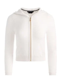 Alice and Olivia CARDIGANS*DOLLIE CASHMERE ZIP-UP HOODIE
