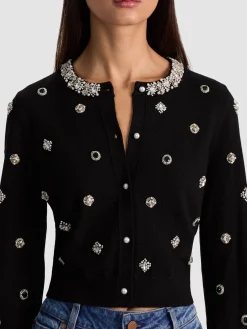 Alice and Olivia CARDIGANS*DOLLIE EMBELLISHED CARDIGAN