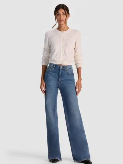Alice and Olivia CARDIGANS*DOLLIE EMBELLISHED CASHMERE CARDIGAN