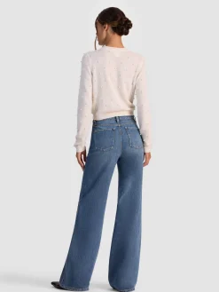 Alice and Olivia CARDIGANS*DOLLIE EMBELLISHED CASHMERE CARDIGAN