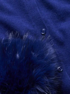 Alice and Olivia CARDIGANS*DOLLIE FAUX FUR CUFF CARDIGAN