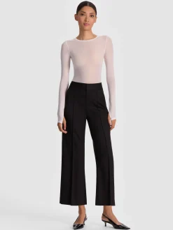 Alice and Olivia WIDE LEG*DYLAN CROPPED TROUSER