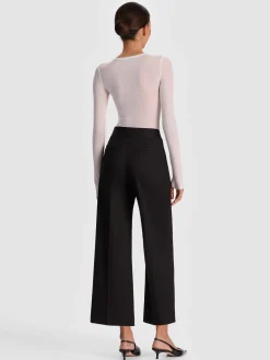 Alice and Olivia WIDE LEG*DYLAN CROPPED TROUSER