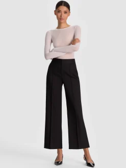 Alice and Olivia WIDE LEG*DYLAN CROPPED TROUSER