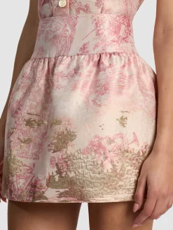 Alice and Olivia MINI*ELLA DROP WAIST MINI SKIRT