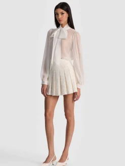 Alice and Olivia MINI*EMILIE TWEED MINI SKIRT