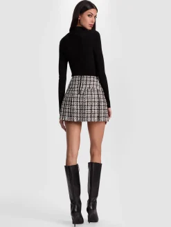 Alice and Olivia MINI*EMILIE TWEED MINI SKIRT