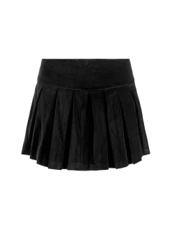 Alice and Olivia MINI*EMILIE VELVET MINI SKORT