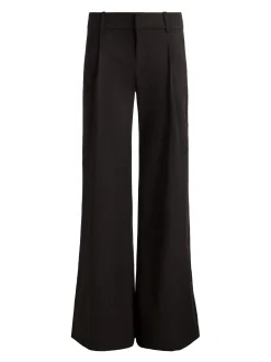 Alice and Olivia WIDE LEG*ERIC PANT WITH SIDE STRIPE