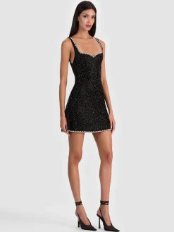 Alice and Olivia MINI*EVE EMBELLISHED MINI DRESS