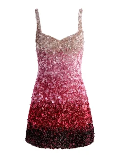 Alice and Olivia MINI*EVE EMBELLISHED MINI DRESS