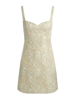 Alice and Olivia MINI*EVE EMBROIDERED MINI DRESS
