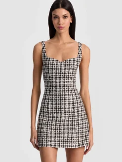 Alice and Olivia MINI*EVE TWEED MINI DRESS