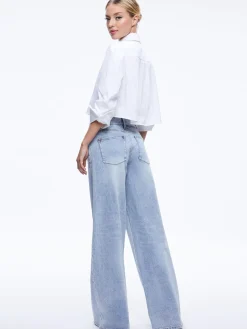 Alice and Olivia CROP TOPS*FINELY CROPPED BUTTON DOWN
