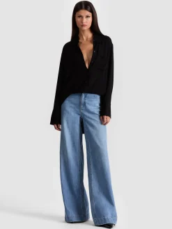 Alice and Olivia BLOUSES*FINELY OVERSIZED BUTTON DOWN