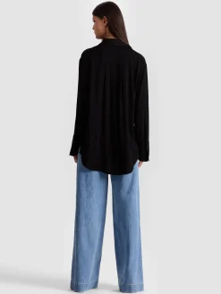 Alice and Olivia BLOUSES*FINELY OVERSIZED BUTTON DOWN