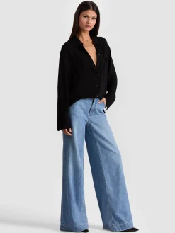 Alice and Olivia BLOUSES*FINELY OVERSIZED BUTTON DOWN