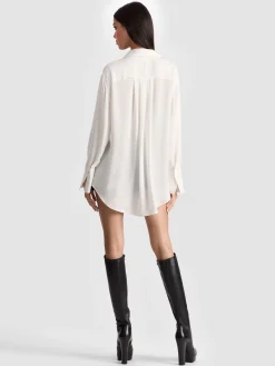 Alice and Olivia BLOUSES*FINELY OVERSIZED BUTTON DOWN