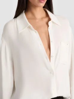 Alice and Olivia BLOUSES*FINELY OVERSIZED BUTTON DOWN