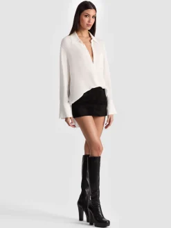 Alice and Olivia BLOUSES*FINELY OVERSIZED BUTTON DOWN