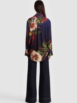 Alice and Olivia BLOUSES*FINELY OVERSIZED BUTTON DOWN