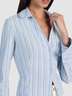 Alice and Olivia CROP TOPS*FREYA BUTTON DOWN TOP